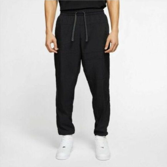 Nike Flight Basketball Nylon Pants Black Men's CN8 - Picture 3 of 10